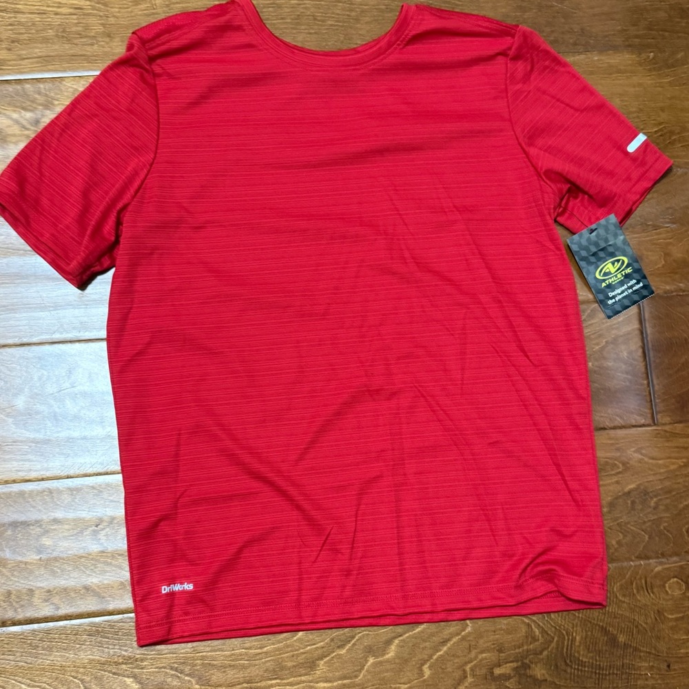 NWT Size XL (14-16) Athletic Works Bold Red Tee